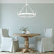 Alastair 9 Light 32 inch Matte White Chandelier Ceiling Light